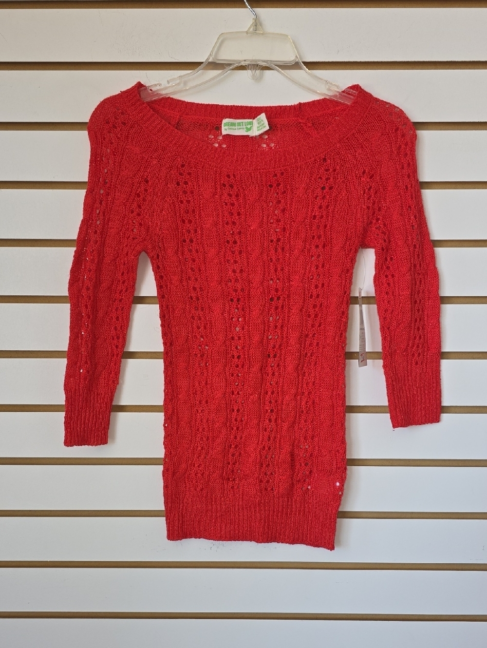 Metallic Red Knit Sweater